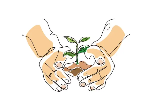 stock-vector-sketch-lifestyle-a056-hands-hold-cover-plant-shows-concept-protect